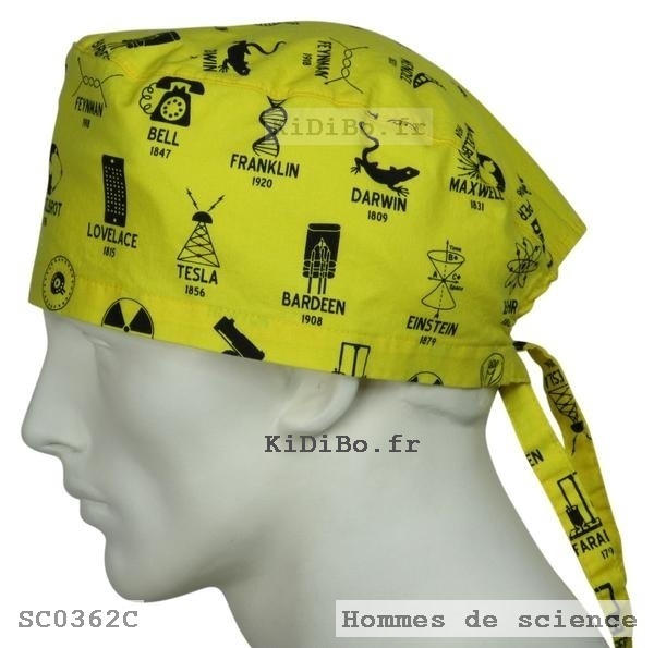 Calots de bloc operatoire Hommes de science de chez KiDiBo